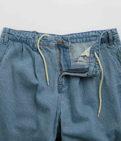 Butter Goods x Blue Note Pleated Jeans - Washed Indigo