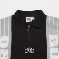 Butter Goods x Umbro Athletica Polo Shirt - Black thumbnail