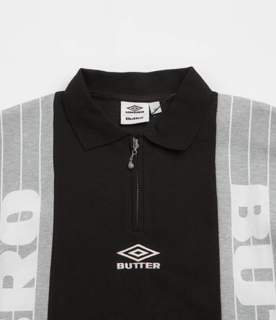 Butter Goods x Umbro Athletica Polo Shirt - Black