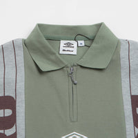 Butter Goods x Umbro Athletica Polo Shirt - Sage thumbnail