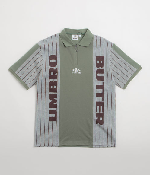 Butter Goods x Umbro Athletica Polo Shirt - Sage