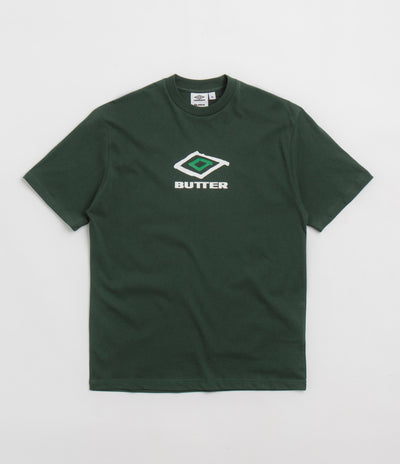 Butter Goods x Umbro Ball T-Shirt - Dark Forest