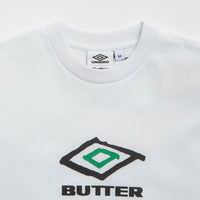 Butter Goods x Umbro Ball T-Shirt - White thumbnail