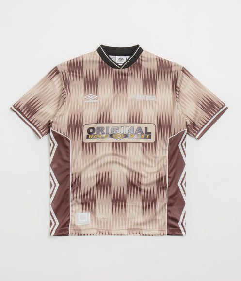 Butter Goods x Umbro Optical Jersey - Brown / Taupe