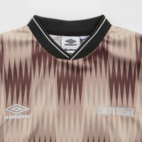 Butter Goods x Umbro Optical Jersey - Brown / Taupe thumbnail