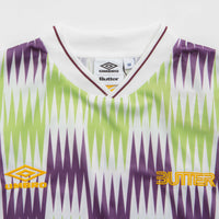 Butter Goods x Umbro Optical Jersey - Grape / Volt thumbnail