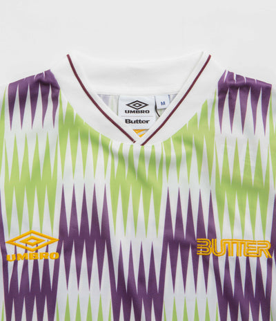 Butter Goods x Umbro Optical Jersey - Grape / Volt