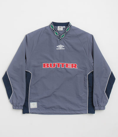 Butter Goods x Umbro Training Sweatshirt - Slate / Navy