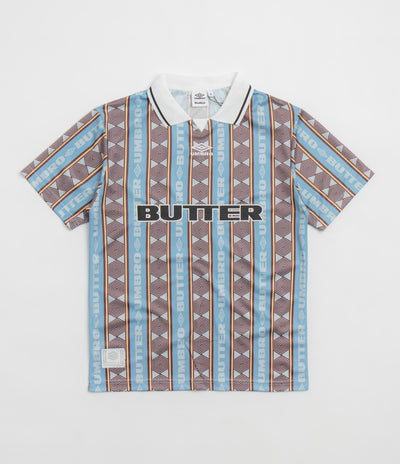 Butter Goods x Umbro Vert Jersey - Sky / Brown