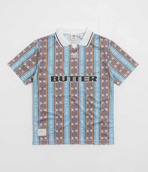 Butter Goods x Umbro Vert Jersey - Sky / Brown