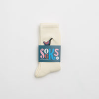 by Parra Angry Duck Crew Socks - Off White thumbnail