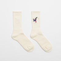 by Parra Angry Duck Crew Socks - Off White thumbnail