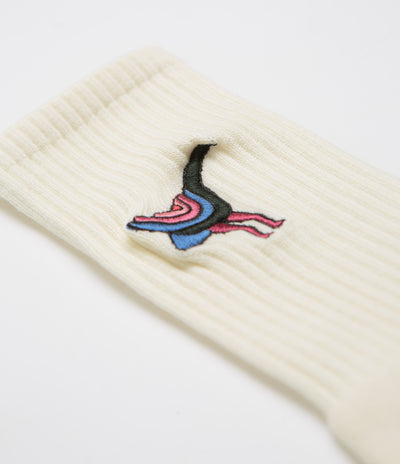 by Parra Angry Duck Crew Socks - Off White