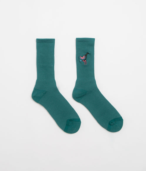 by Parra Angry Duck Crew Socks - Pine Green