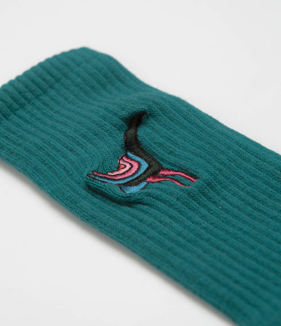 by Parra Angry Duck Crew Socks - Pine Green