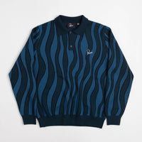 by Parra Aqua Weed Waves Knitted Polo Shirt - Multi thumbnail