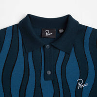 by Parra Aqua Weed Waves Knitted Polo Shirt - Multi thumbnail