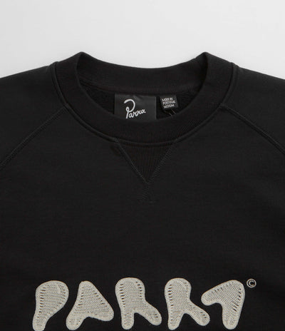 by Parra Blob Logo Crewneck Sweatshirt - Washed Black