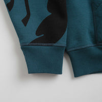 by Parra Clipped Wings Hoodie - Deep Sea Green thumbnail