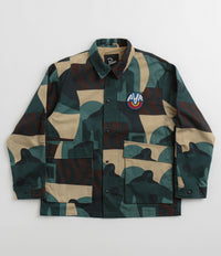 by Parra Distorted Camo Jacket - Green