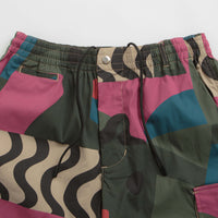 by Parra Distorted Camo Shorts - Pink thumbnail