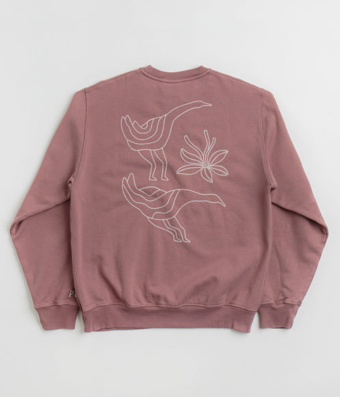 by Parra Duck Attack Crewneck Sweatshirt - Dusty Rose