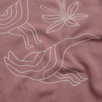 by Parra Duck Attack Crewneck Sweatshirt - Dusty Rose thumbnail