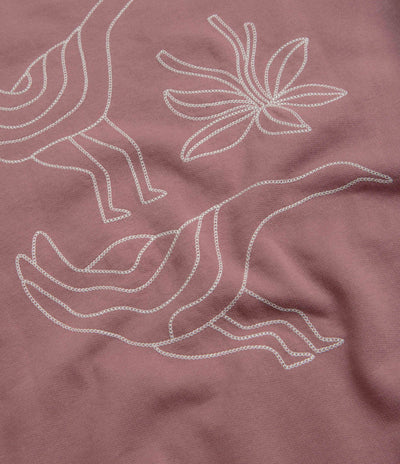 by Parra Duck Attack Crewneck Sweatshirt - Dusty Rose