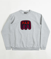 by Parra Fast Food Logo Crewneck Sweatshirt - Heather Grey