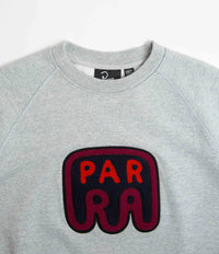 by Parra Fast Food Logo Crewneck Sweatshirt - Heather Grey