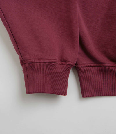 by Parra Fire Lemon Crewneck Sweatshirt - Washed Beet Red