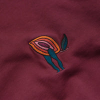 by Parra Fire Lemon Crewneck Sweatshirt - Washed Beet Red thumbnail