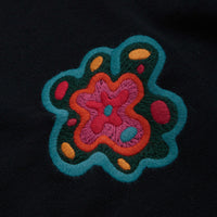 by Parra Flower Blob Knitted Polo Shirt - Midnight Blue thumbnail