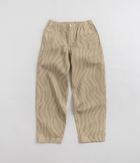 by Parra Flowing Stripes Pants - Tan