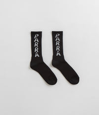 by Parra Hole Logo Crew Socks - Black