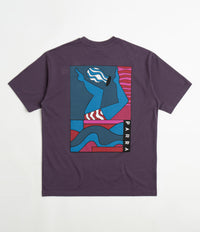 by Parra Kick The Vase T-Shirt - Aubergine