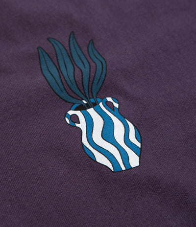 by Parra Kick The Vase T-Shirt - Aubergine