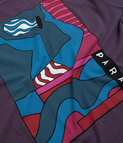 by Parra Kick The Vase T-Shirt - Aubergine