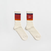 by Parra Script Logo Crew Socks - Off White thumbnail