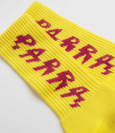 by Parra Shocker Logo Crew Socks - Yellow