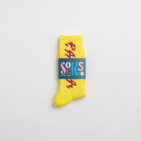 by Parra Shocker Logo Crew Socks - Yellow thumbnail