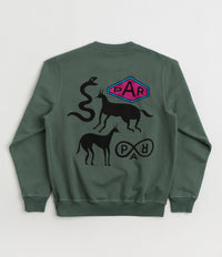 by Parra Snaked By A Horse Crewneck Sweatshirt - Pine Green