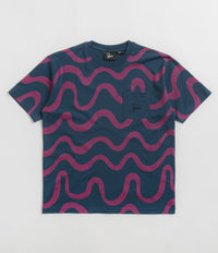 by Parra Sound Waved T-Shirt - Navy Blue