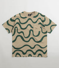 by Parra Sound Waved T-Shirt - Tan