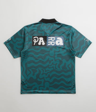 by Parra Sports Flage Polo Shirt - Deep Sea Green