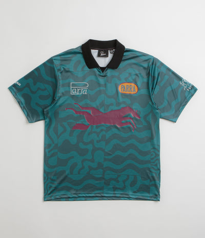 by Parra Sports Flage Polo Shirt - Deep Sea Green