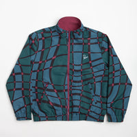 by Parra Squared Waves Pattern Track Jacket - Multi Check thumbnail