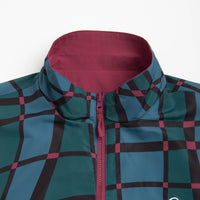 by Parra Squared Waves Pattern Track Jacket - Multi Check thumbnail