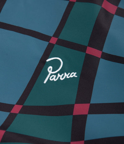 by Parra Squared Waves Pattern Track Jacket - Multi Check