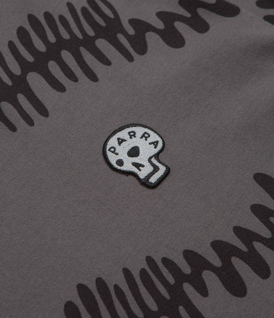 by Parra Stitched Skull Long Sleeve T-Shirt - Washed Brown